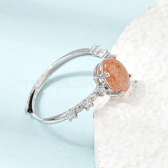 Brass Micro Pave Cubic Zirconia Finger Rings&nbsp;CU-CBA260E-15P