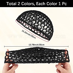 ポリエステル製ムスリムハット 2色 2個  女性用帽子  ミックスカラー  150x180mm  1pc /カラー&nbsp;AJEW-CN0003-51