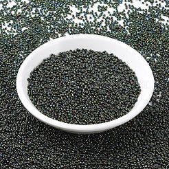 MIYUKIラウンドロカイユビーズ  日本製シードビーズ  （rr453)メタリックフォレストグリーンアイリス  11/0  2x1.3mm  穴：0.8mm  約1100PCS /ボトル  10 G /ボトル&nbsp;SEED-JP0008-RR0453