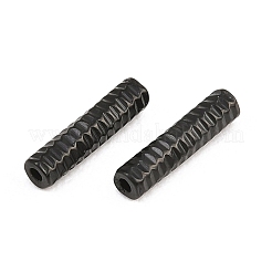 304ステンレスチューブビーズ  イオンプレーティング（ip）  ブラック  8x2mm  穴：0.5~1mm&nbsp;SA-CBA098D-08C-EB