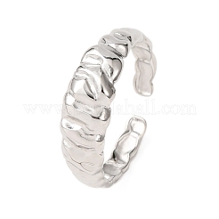304 Stainless Steel Cuff Open Rings&nbsp;RJEW-P191-15P