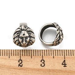 316 Surgical Stainless Steel Large Hole Beads Hand Polished&nbsp;STAS-Q326-05AS-04