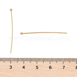 304ステンレススチールボールヘッドピン  イオンプレーティング（ip）  18KGP本金メッキ  36x1.8mm&nbsp;X-STAS-F312-19G-02