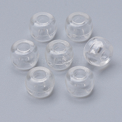 透明プラスチックビーズ  コラム  透明  9x6mm  穴：3.5mm&nbsp;X-MACR-S272-19D