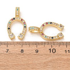 Brass Micro Pave Colorful Cubic Zirconia Pendants&nbsp;KK-A304-28B-G