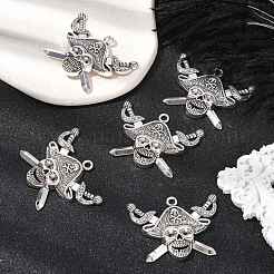 Tibetan Style Alloy Pendants&nbsp;TIBEP-3293-AS-LF
