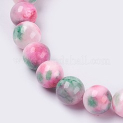 Natural Jade Beaded Stretch Bracelet&nbsp;BJEW-P214-26-10mm