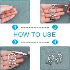 32Pcs 8 Style 304 Stainless Steel Chandelier Components Links&nbsp;STAS-UN0022-94
