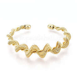 Brass Cuff Bracelets&nbsp;BJEW-N035-02G