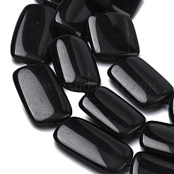 Natural Black Stone Beads Strands&nbsp;G-L650-C01-01