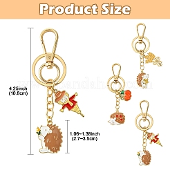 Hedgehog Alloy Enamel Keychain&nbsp;KEYC-YW00070-01