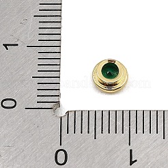 Brass Pave Cubic Zirconia Cabochons&nbsp;CU-CBA30E8-03G-08