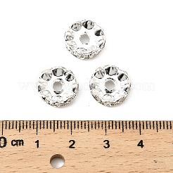 Brass Rhinestone Spacer Beads&nbsp;RB-A014-L12mm-01S