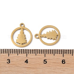 Ion Plating(IP) 304 Stainless Steel Charms&nbsp;STAS-F300-02G