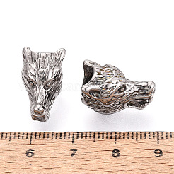 304 Stainless Steel European Style Large Hole Beads&nbsp;STAS-T072-143P