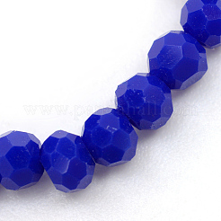 Opaque Solid Glass Bead Strands&nbsp;X-GLAA-R166-6mm-02L