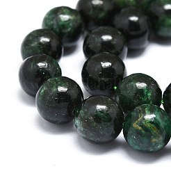 Natural Fuchsite Beads Strands&nbsp;G-O201A-09C