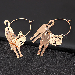 Alloy Hoop Earrings&nbsp;WG92327-01