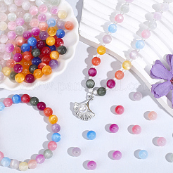 210Pcs 7 Colors Transparent Resin UV Reactive Beads&nbsp;RESI-PA0001-40A