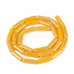 Electroplate Imitation Jade Glass Beads Strands&nbsp;EGLA-Q132-02A-A05