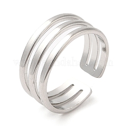Non-Tarnish 304 Stainless Steel Open Cuff Rings&nbsp;LS-RJEW-K245-84P