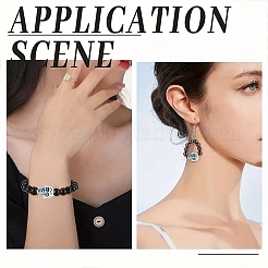 50個メッキアクリルビーズ  ABカラーメッキ  スカル  ホワイト  23x17x15mm  穴：3.8mm&nbsp;PACR-YW0001-36