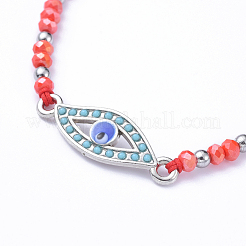 Adjustable Nylon Thread Braided Bead Bracelets&nbsp;BJEW-JB05157-02