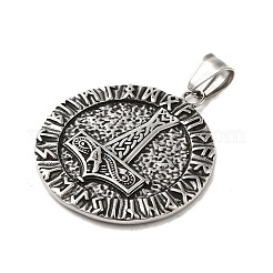 304 Stainless Steel Big Pendants&nbsp;STAS-D091-09AS