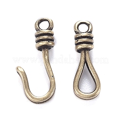 Brass Hook and Eye Clasps&nbsp;KK-F120-016AB