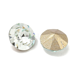 ガラスラインストーンカボション  フラットバック＆バックメッキ  多面カット  ダイヤモンド  光azore  6x3mm&nbsp;RGLA-L029-13B-161