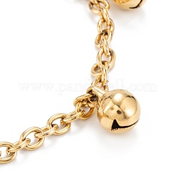 PVD Vacuum Plating 304 Stainless Steel Charm Bracelets&nbsp;STAS-A052-34G