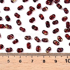 Picasso Spray Painted Glass Seed Beads&nbsp;SEED-T006-04-28