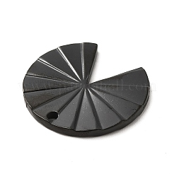 304ステンレスペンダントイオンプレーティング(IP)  ファンチャーム  電気泳動黒  25x23.5x2mm  穴：1.6mm&nbsp;STAS-M312-01A-EB