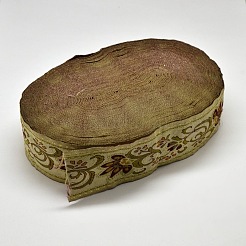 チロリアンテープ  ジャスミンの花の模様で  淡いチソウ  2インチ（50mm）  33ヤード/ロール（30.1752メートル/ロール）&nbsp;OCOR-L018-24A-50mm