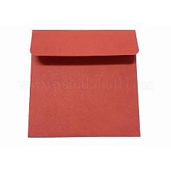 紙封筒  結婚式の招待状の封筒  DIYギフト用封筒  正方形  インディアンレッド  10x10x0.05cm&nbsp;DIY-WH0148-17E