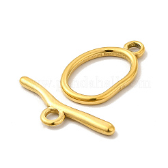 イオンプレーティング（IP）304ステンレススチールマンテル  オーバル  18KGP本金メッキ  オーバル：25x15x2mm  穴：3mm  16.5x11mm内径  バー：28.5x8.5x2.5mm  穴：3mm&nbsp;STAS-F290-06G