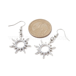 5 Pairs 5 Styles Alloy Hollow Dangle Earrings&nbsp;EJEW-JE05495-S