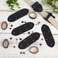 6Pcs Cowhide Leather Loop Keepers&nbsp;FIND-GF0009-19B