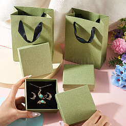 3Pcs Square Paper Jewelry Display Cases&nbsp;CON-TA0001-39D-01
