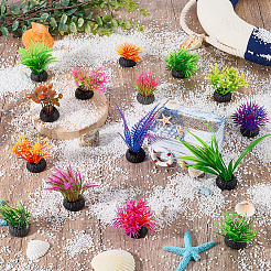 57Pcs 19 Styles Plastic & Resin Sea Grass Display Decorations&nbsp;DJEW-BM0001-01B