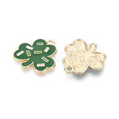 Saint Patrick's Day Alloy Enamel Pendants&nbsp;ENAM-T024-39A-G