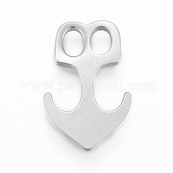 変色しにくい304ステンレススチールフック留め具  アンカー  ステンレス鋼色  33x21x4.5mm  穴：7x5mm&nbsp;STAS-H416-25P