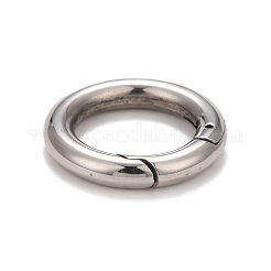 Non-Tarnish 304 Stainless Steel Spring Gate Rings&nbsp;STAS-M296-01P-A