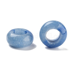 染色・加熱された天然ブルーアベンチュリンビーズ  ロンデル  16~16.5x8~8.5mm  穴：8~8.8mm&nbsp;G-C134-02E