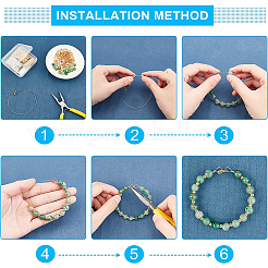 400Pcs 5 Style Brass Beads&nbsp;KK-FH0005-36G