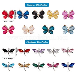 38Pcs 19 Style Resin Pendants&nbsp;RESI-SZ0002-69