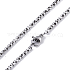 Non-Tarnish 201 Stainless Steel Pendant Necklaces&nbsp;NJEW-C042-07P