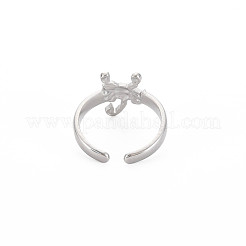 Non-Tarnish 304 Stainless Steel 12 Constellations/Zodiac Signs Open Cuff Ring for Women&nbsp;RJEW-S405-156P-E