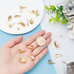 16Pcs 4 Style 304 Stainless Steel Stud Earring Findings&nbsp;STAS-AR0001-40