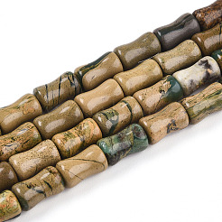 Natural Verdite Stone Beads Strands&nbsp;G-T140-90
